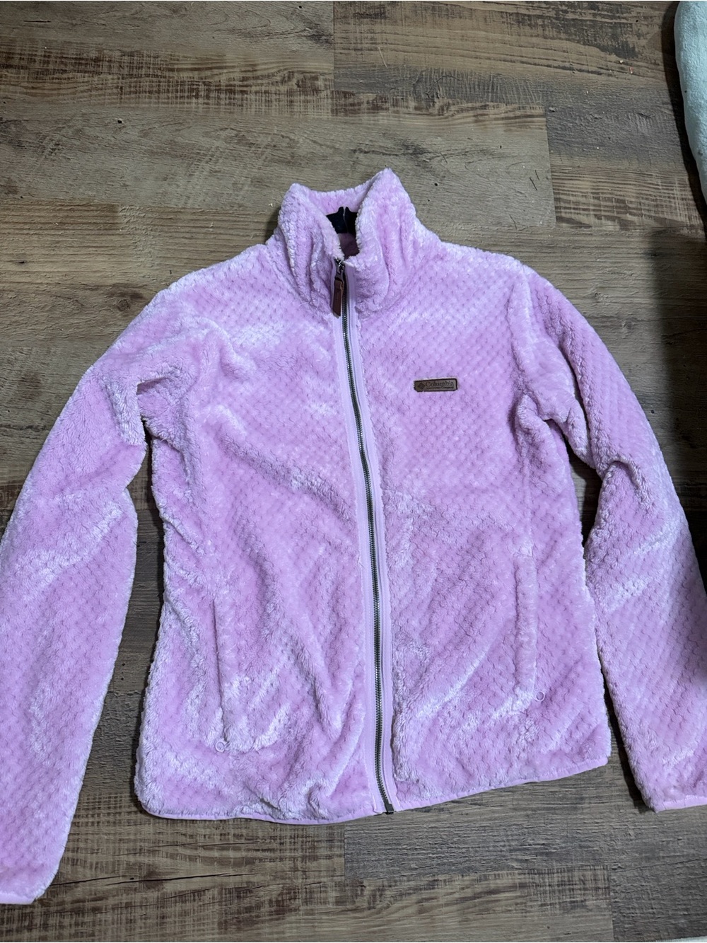 Columbia Plush Light Pink Fleece Jacket